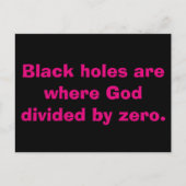 Wiskunde zwarte Briefkaarten (Voorkant)