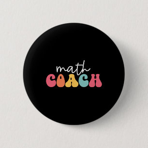 Wiskundecoach Wiskunde Wiskundeleraar Wiskundige  Ronde Button 5,7 Cm