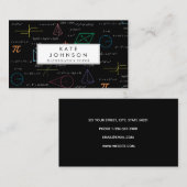 Wiskundedocent Tutor Equations Wiskunde Formula's Visitekaartje (Voorkant / Achterkant)