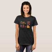Wiskundeformules Studenten PI toeval i thi T-shirt (Voorkant volledig)