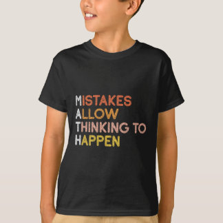 Wiskundefouten laten denken gebeuren Wiskunde T-shirt