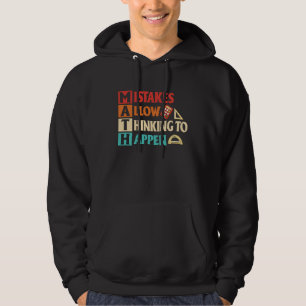 Wiskundefouten zorgen ervoor dat denken kan gebeur hoodie