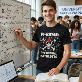 Wiskundegek - Grappige wiskunde piraat schedel ler T-shirt