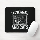Wiskundekattenliefhebber Funny Math Docent Ik hou Muismat (Met muis)