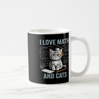 Wiskundekattenliefhebber Funny Math Leraar Ik hou Koffiemok