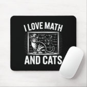 Wiskundekattenliefhebber Funny Math Leraar Ik hou Muismat (Met muis)