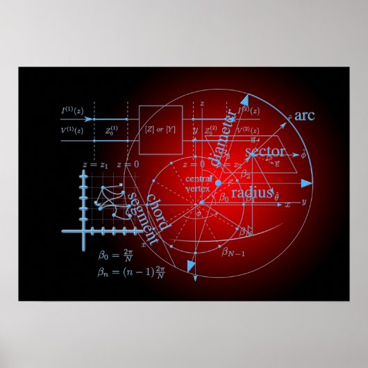 wiskundekunst poster (Voorkant)