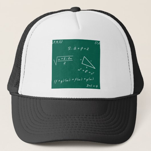 wiskundeleraar algebra nerd trucker pet (Voorkant)