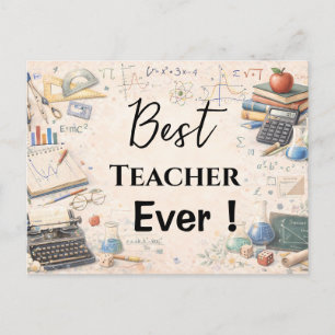 Wiskundeleraar Bedankcadeaus   Einde Schooljaar Briefkaart