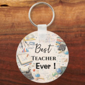 Wiskundeleraar Bedankcadeaus | Einde Schooljaar Sleutelhanger (Voorkant)