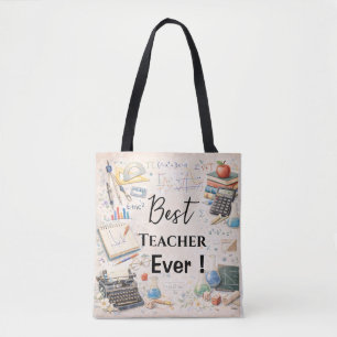Wiskundeleraar Bedankcadeaus   Einde Schooljaar Tote Bag