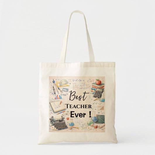 Wiskundeleraar Bedankcadeaus | Einde Schooljaar Tote Bag (Voorkant)