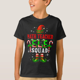 Wiskundeleraar elf squad kerst elf hoed schoenen g t-shirt