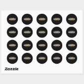 Wiskundeleraar Enge wiskundeliefhebber Wiskunde Ha Ronde Sticker (Vel)