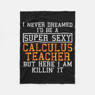 Wiskundeleraar Funny Math Professor  Fleece Deken