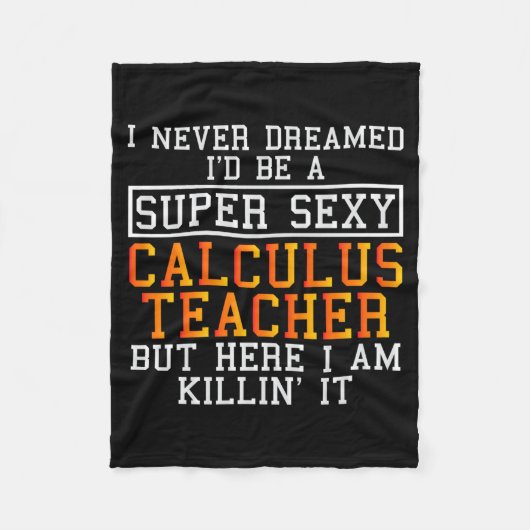 Wiskundeleraar Funny Math Professor Fleece Deken (Voorkant)