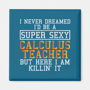 Wiskundeleraar Funny Math Professor Magneet