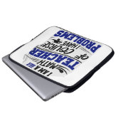 Wiskundeleraar grap  laptop sleeve (Voorkant onderkant)
