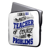 Wiskundeleraar grap  laptop sleeve (Voorkant Links)