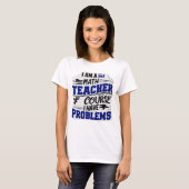 Wiskundeleraar grap  t-shirt (Voorkant volledig)
