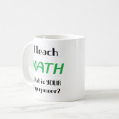wiskundeleraar koffiemok (Voorkant links)