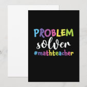 Wiskundeleraar Probleemoplosser Kaart (Voorkant / Achterkant)