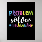 Wiskundeleraar probleemoplosser poster (Voorkant)