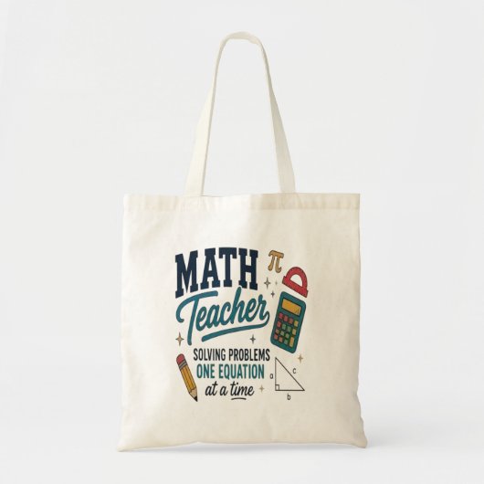 Wiskundeleraar Probleemoplosser Tote Bag (Voorkant)