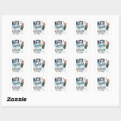 Wiskundeleraar Probleemoplosser Vierkante Sticker (Vel)