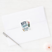 Wiskundeleraar Probleemoplosser Vierkante Sticker (Envelop)