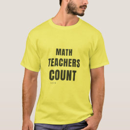 Wiskundeleraar Telt 1234 Grappig Wiskundeleraar De T-shirt