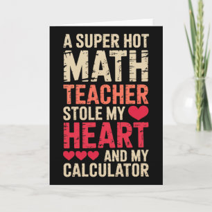 Wiskundeleraar Valentijnsdag Algebra Calculus Lief Kaart