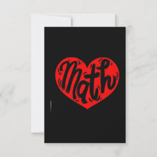 Wiskundeleraar Valentijnsdag Kaart