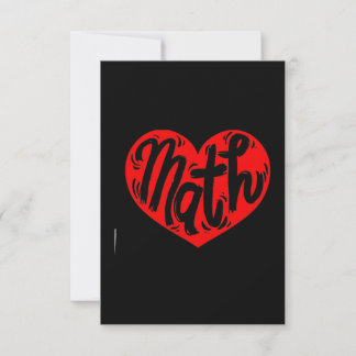 Wiskundeleraar Valentijnsdag Kaart