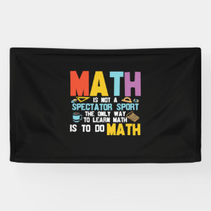 Wiskundeleraar Wiskunde is geen sport voor toescho Spandoek