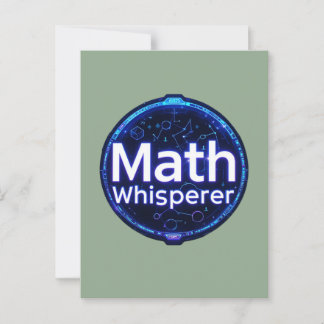 Wiskundeleraar Wiskundefluisteraar Briefkaart