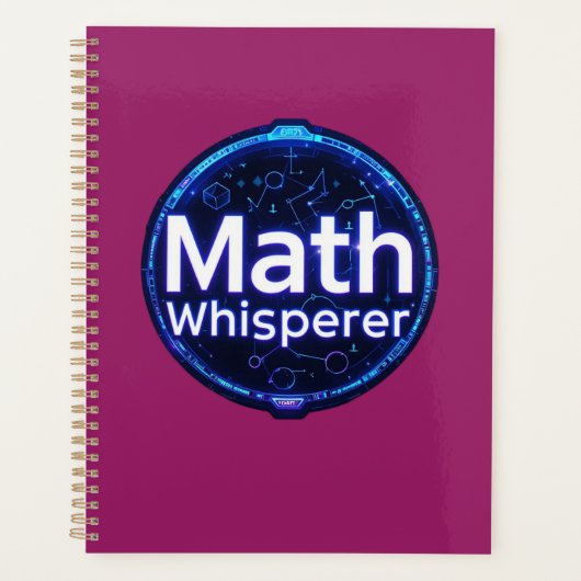 Wiskundeleraar Wiskundefluisteraar Planner (Voorkant)