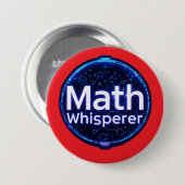 Wiskundeleraar Wiskundefluisteraar Ronde Button 7,6 Cm (Voorkant /achterkant)
