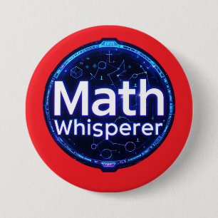 Wiskundeleraar Wiskundefluisteraar Ronde Button 7,6 Cm