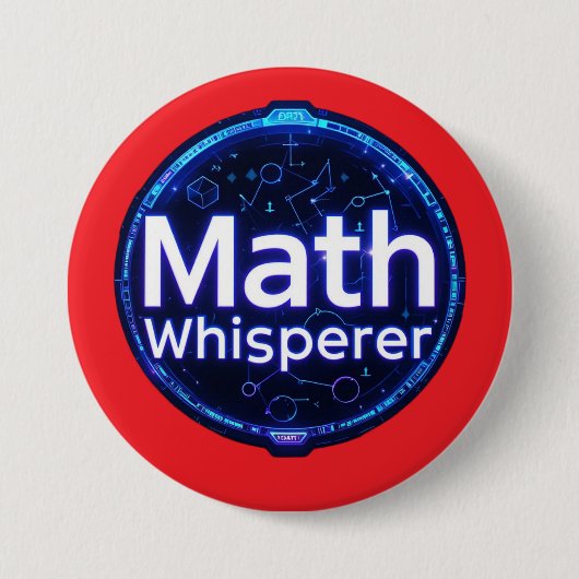 Wiskundeleraar Wiskundefluisteraar Ronde Button 7,6 Cm (Voorkant)