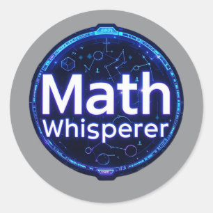 Wiskundeleraar Wiskundefluisteraar Ronde Sticker