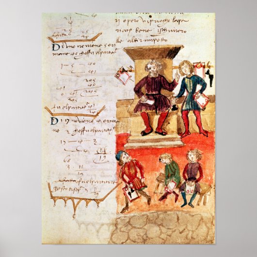 wiskundeles, van een wiskundige treatie poster (Voorkant)