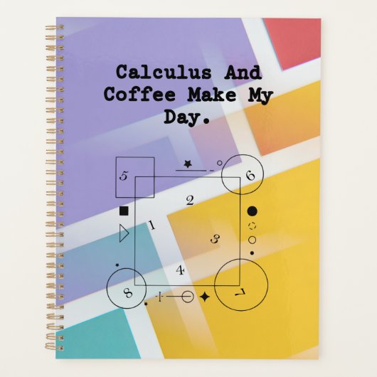 Wiskundeliefhebber & KoffieLiefhebber| Dagelijkse Planner (Voorkant)