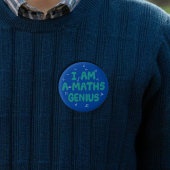 Wiskunden geniaal, Mathematische wizz kind Ronde Button 3,2 Cm