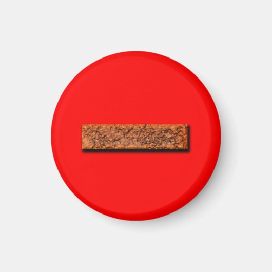 Wiskunden min teken onderwijs of geheugensteunmagn magneet (Voorkant)