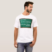 Wiskundeproblemen therapeut grappig T-shirt (Voorkant volledig)