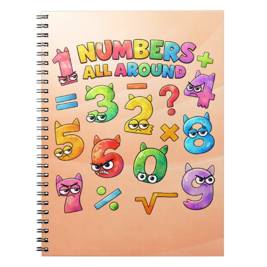 Wiskundeschrift voor Nummerdag | Nummers Overal Notitieboek (Voorkant)