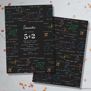 Wiskundevergelijkingen Wiskunde Formula's Verjaard Kaart