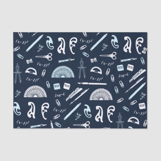 Wiskundeweefselpapier Tissuepapier (Voorkant)