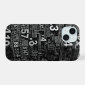 Wiskundig abstract iPhone 15 case (Achterkant horizontaal)